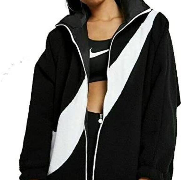 Nike Big Swoosh Reversible Jacket Sherpa - Picture 4 of 14